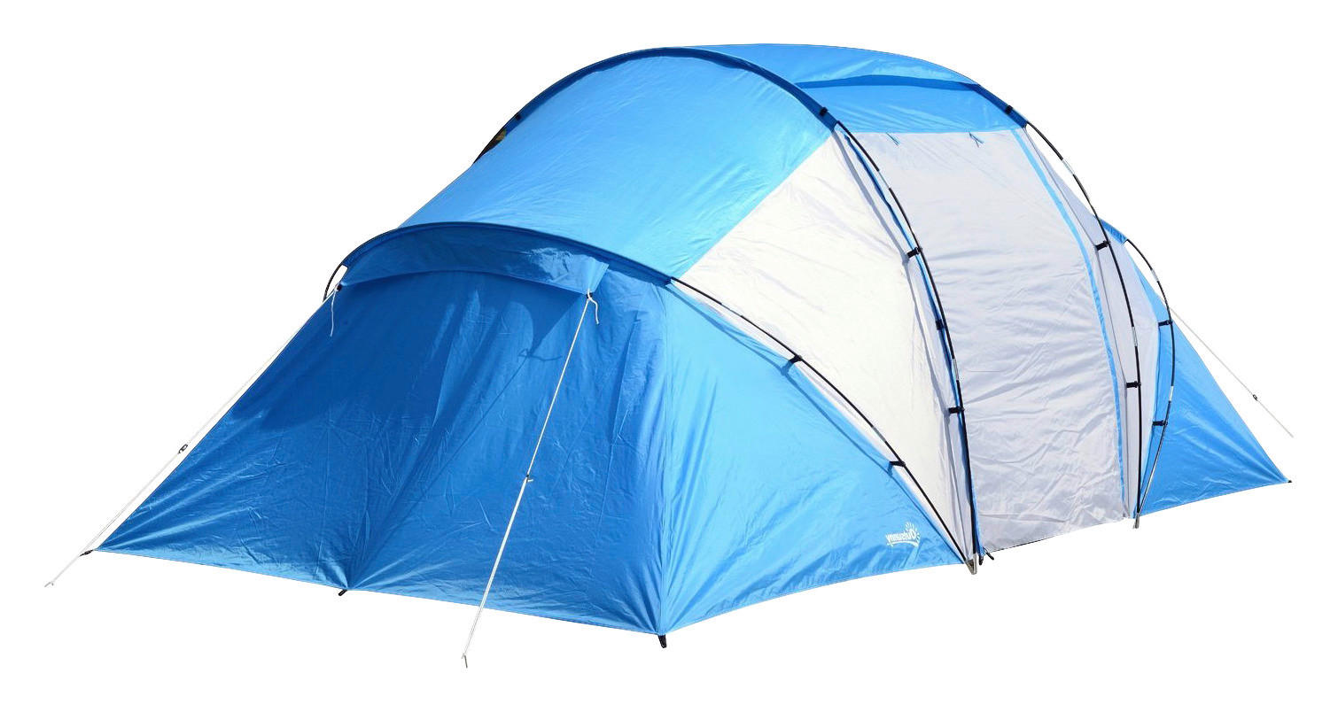 Outsunny Tunnelzelt blau Fiberglas B/H/L: ca. 230x195x460 cm Tunnelzelt - blau/weiß (460,00/230,00/195,00cm) - Outsunny