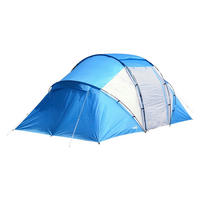 Outsunny Tunnelzelt blau Fiberglas B/H/L: ca. 230x195x460 cm Tunnelzelt - blau/weiß (460,00/230,00/195,00cm) - Outsunny