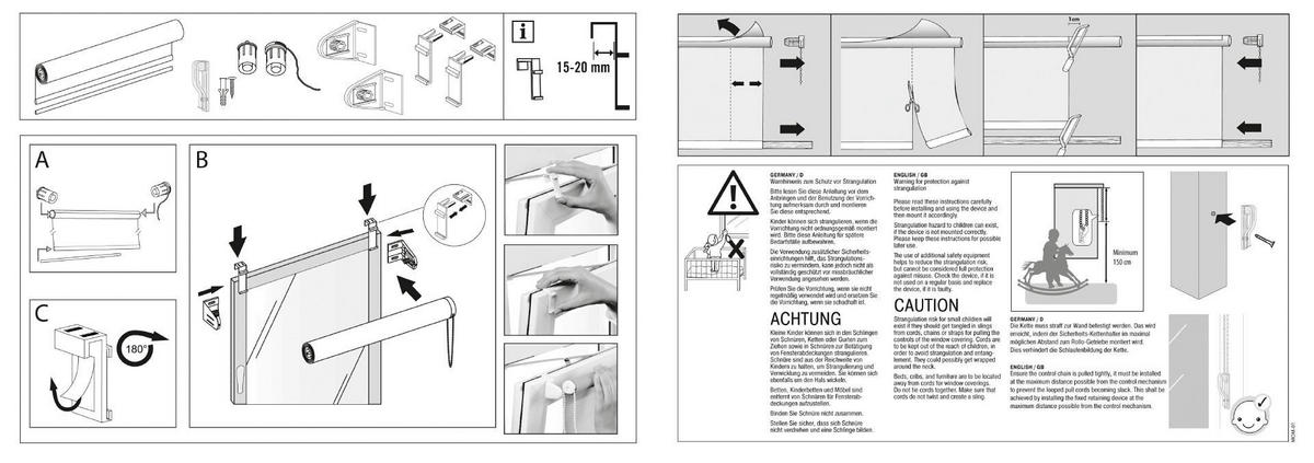 Thermo_Klemmrollo_VD anthrazit B/L: ca. 45x150 cm Thermo-Rollo - anthrazit (45,00/150,00cm)