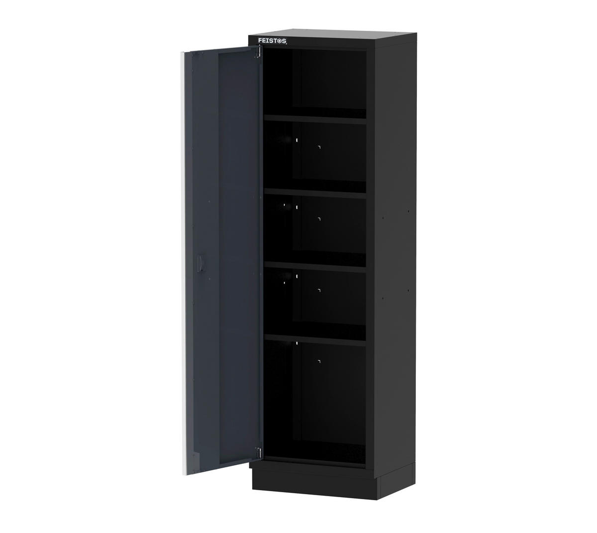Werkstatteinrichtung Apollo schwarz B/H/L: ca. 60x200x46 cm Apollo - schwarz/anthrazit (46,00/60,00/200,00cm) - Feistos