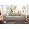 Big Sofa Greige Microfaser B/H/T: ca. 298x80x135 cm Colombo_Big-Sofa - Greige/schwarz (298,00/80,00/135,00cm)