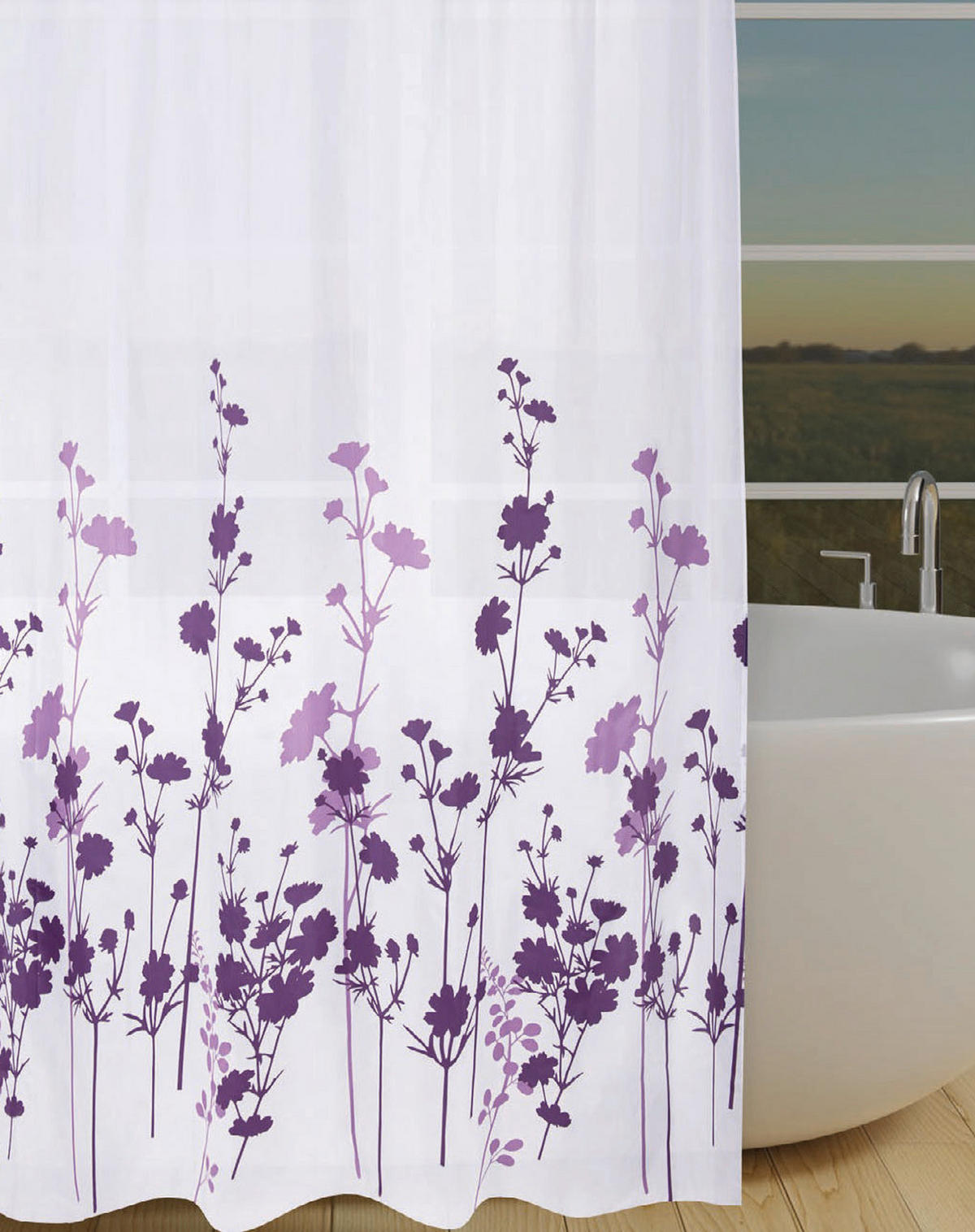 Duschvorhang Polyester B/L: ca. 180x200 cm Duschvorhang_Vitality - (180,00/200,00cm) - Acus