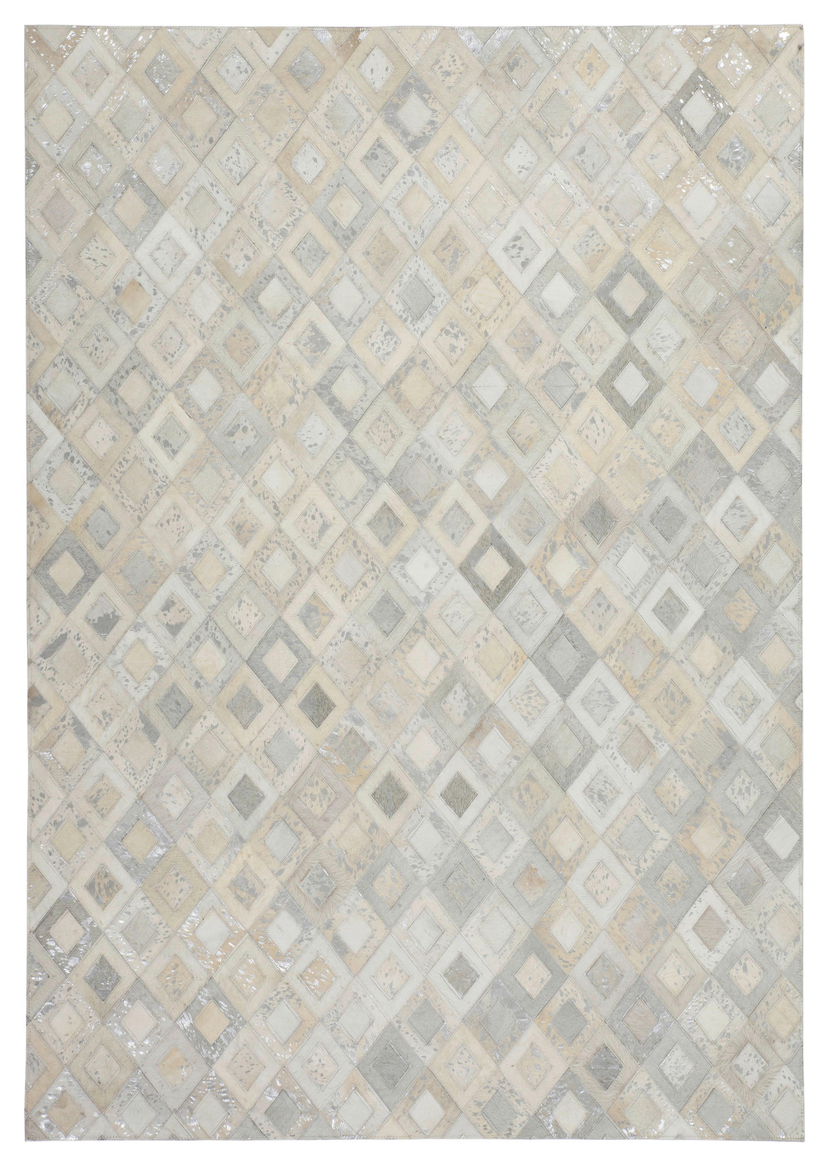 360Living Teppich Dazzle grau B/L: ca. 80x150 cm Dazzle - silber/grau (80,00/150,00cm) - 360Living