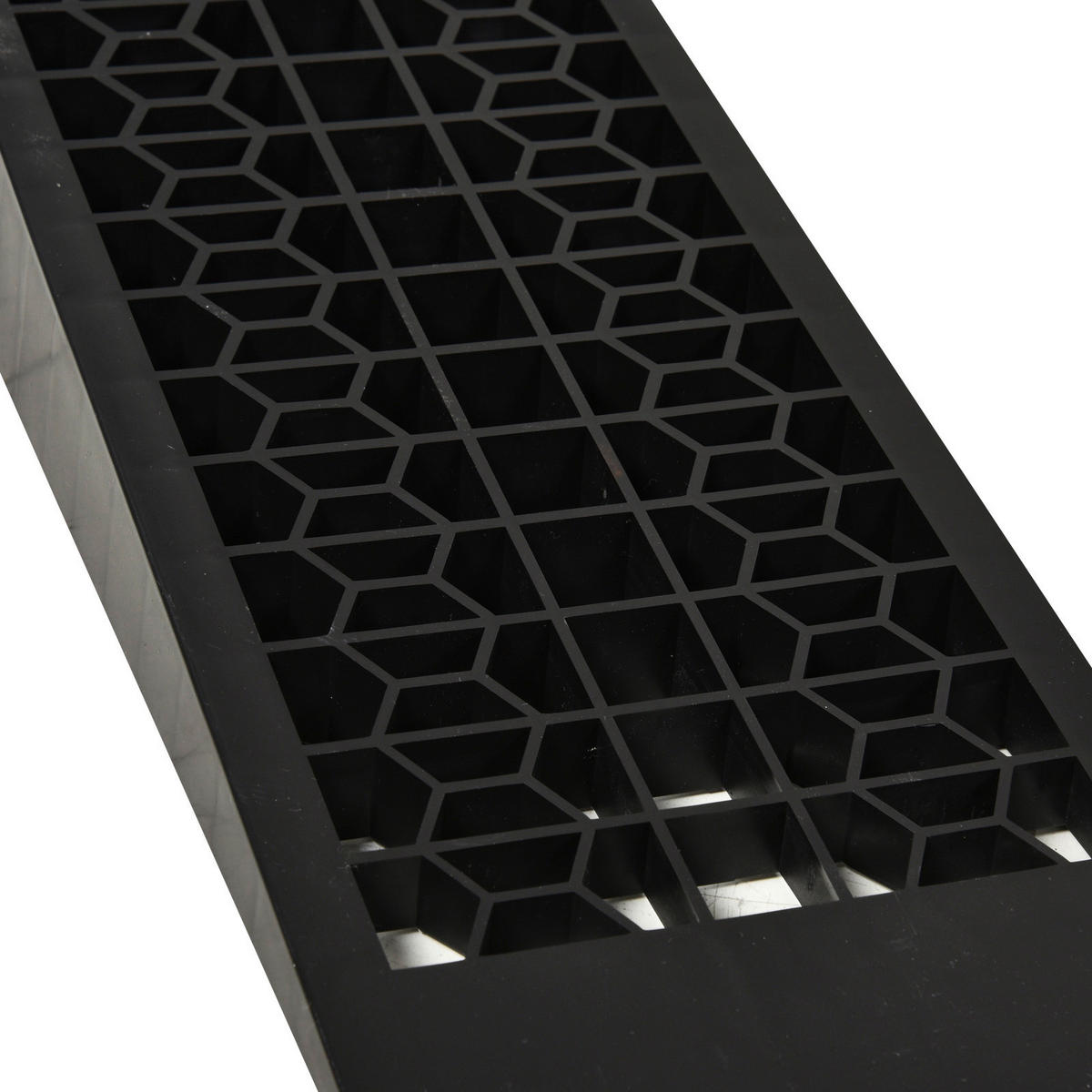 HOMCOM Haushaltshelfer schwarz Kunststoff B/H/L: ca. 19,5x70x7,8 cm Laderampe - schwarz (7,80/19,50/70,00cm) - HOMCOM