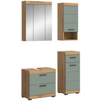 Badezimmer-Set Scout Eiche Artisan Nachbildung salbei Nachbildung B/H/T: ca. 112x191x37 cm Scout - Eiche/salbei (112,00/191,00/37,00cm) - xonox.home