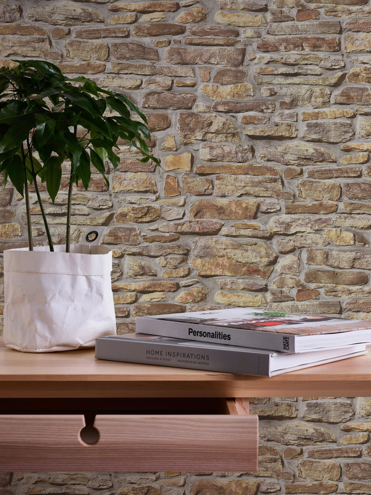 A.S.Creation Vliestapete gelb braun B/H/D: ca. 53x1005x8,6 cm Vliestapete - braun/gelb (8,60/1005,00cm) - A.S.Creation