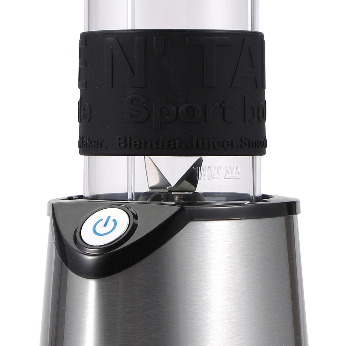 MASTERPRO Smoothie-Maker BGMP-9000 Foodies schwarz grau Edelstahl Kunststoff B/H/T: ca. 23x22,5x13 cm Foodies BGMP-9000 - schwarz/grau (23,00/22,50/13,00cm) - MASTERPRO