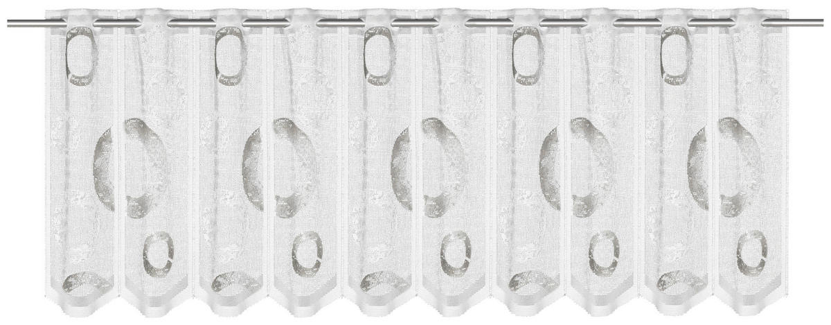 Scheibengardine Kreis grau B/L: ca. 150x45 cm Kreis - grau (150,00/45,00cm) - POCOline