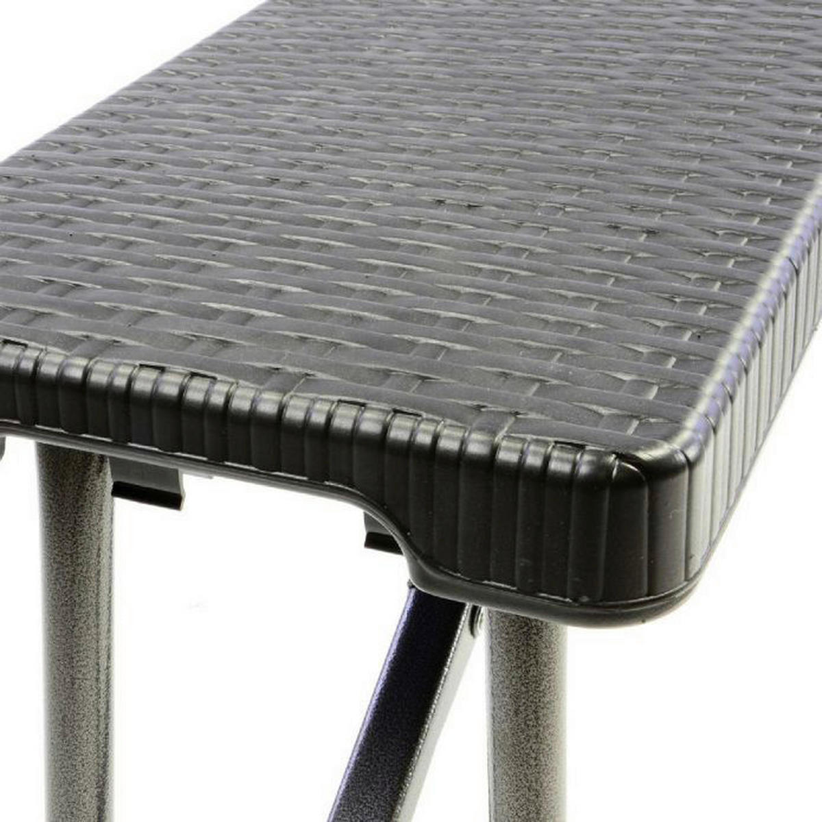 VCM Partybank schwarz Metall B/H/L: ca. 25x43x180 cm Partybank - schwarz (180,00/25,00/43,00cm) - VCM