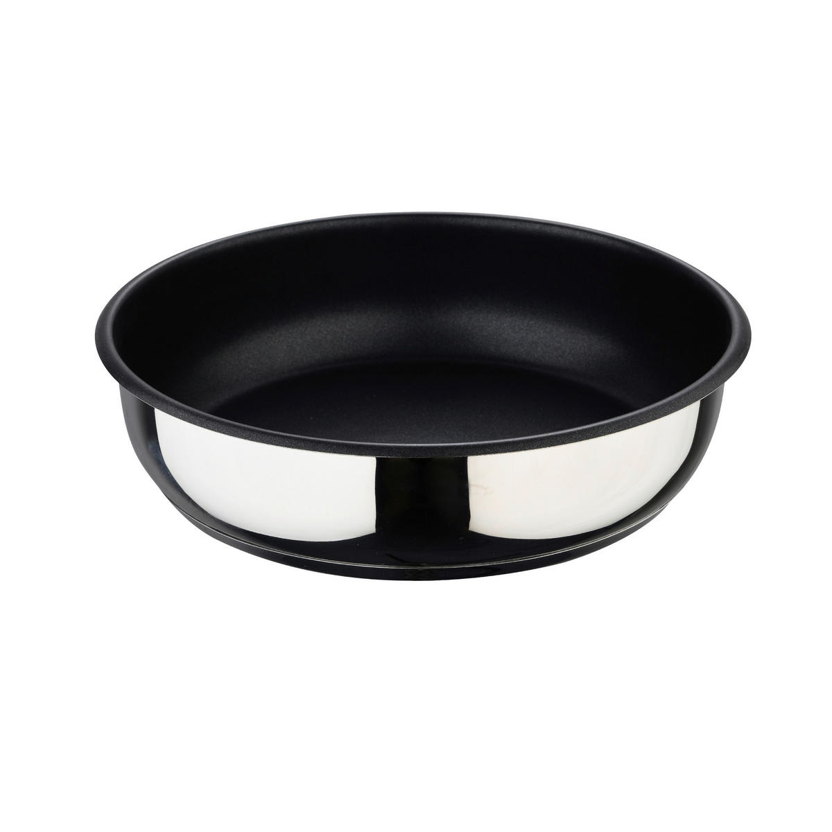 BERGNER Pfannenset Click&Cook schwarz Edelstahl Click&Cook - schwarz/silber - BERGNER