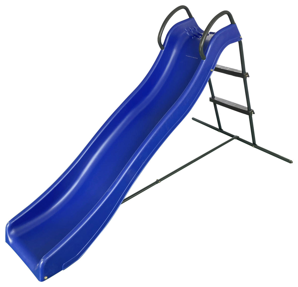 AXI Rutsche blau B/H/T: ca. 95x110x185 cm Rutsche 180cm Blau/Anthrazit - blau/schwarz (95,00/110,00/185,00cm) - AXI
