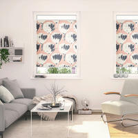 Spannplissee Jumbo Flowers rot B/L: ca. 70x130 cm Jumbo Flowers - rot (70,00/130,00cm) - LICHTBLICK