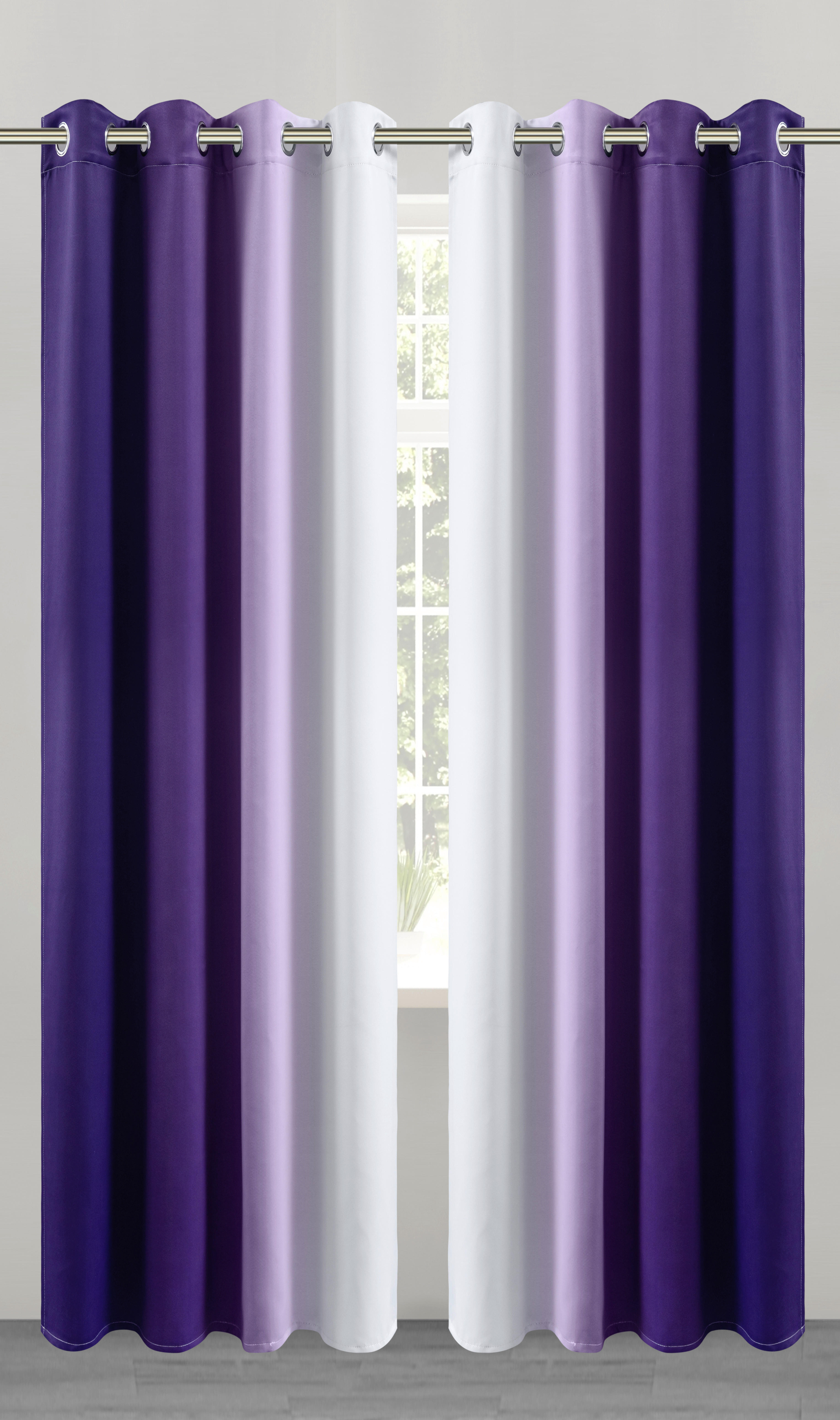 POCOline Verdunklungsvorhang Beverly lila B/L: ca. 135x245 cm Beverly - lila (135,00/245,00cm) - POCOline