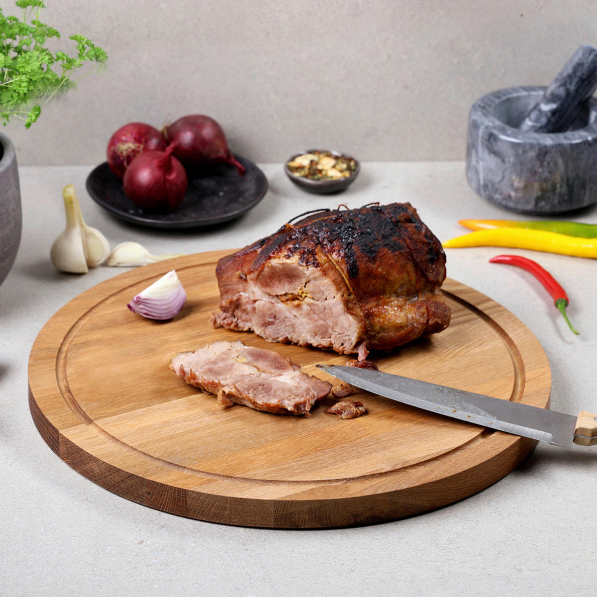 Kesper Schneidebrett Schneidebrett - natur (40,00/40,00/2,50cm) - Kesper