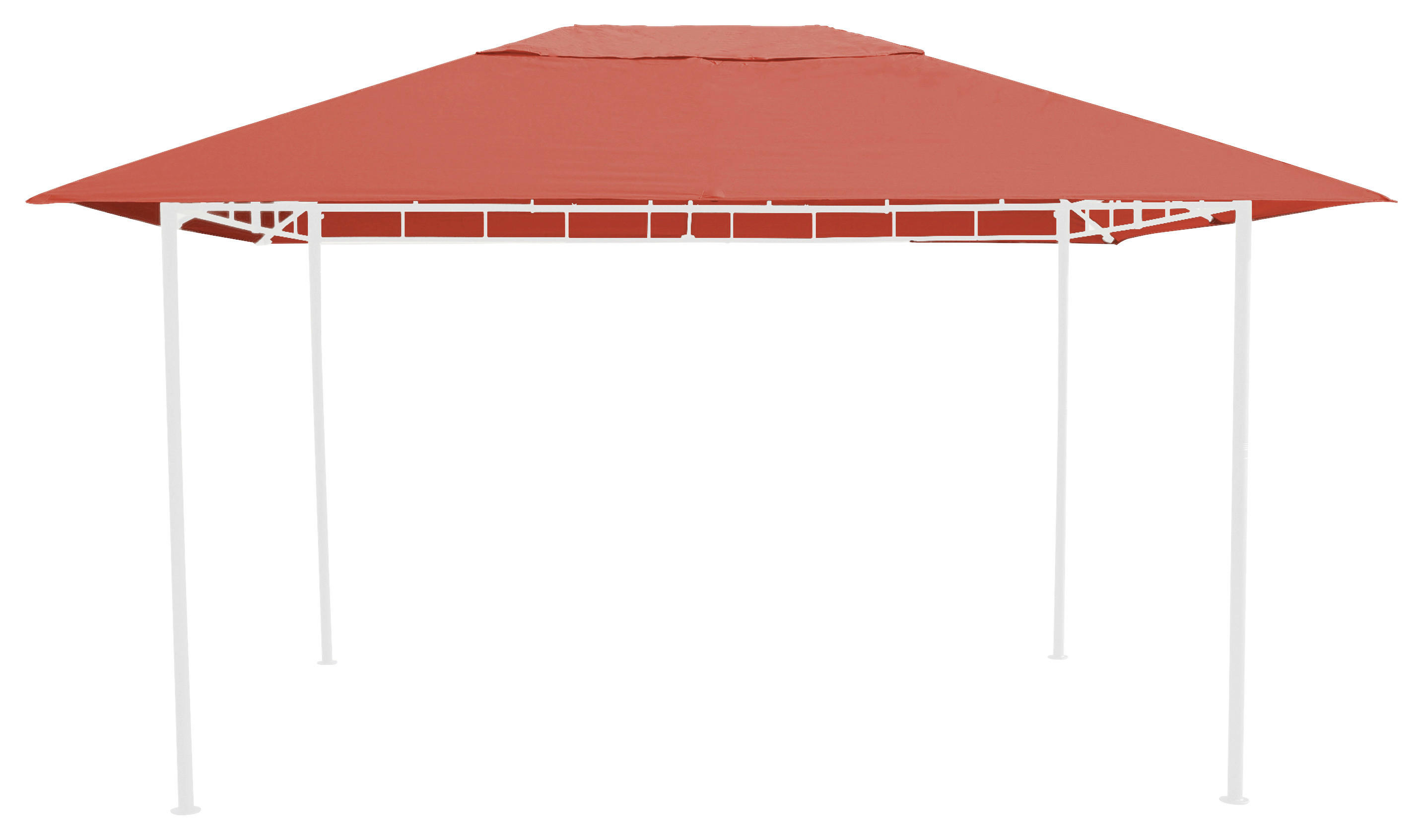 Grasekamp Ersatzdach für Pavillon Antik terra Polyester-Mischgewebe B/L: ca. 297x397 cm Antik - terra (297,00/397,00cm)