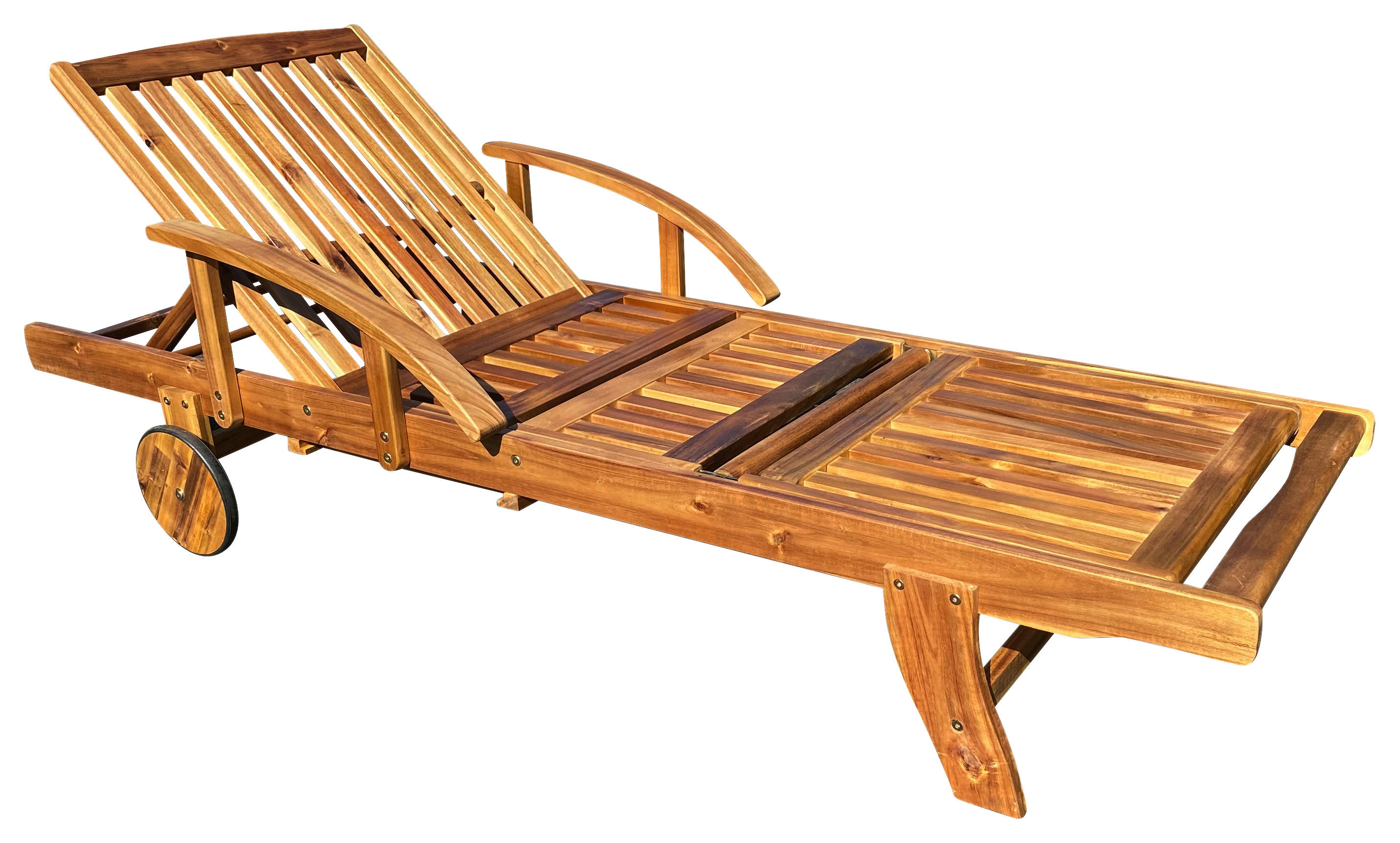 Grasekamp Gartenliege Belmonte natur Akazie B/H/L: ca. 70x34x192 cm Belmonte - natur (192,00/70,00/34,00cm)