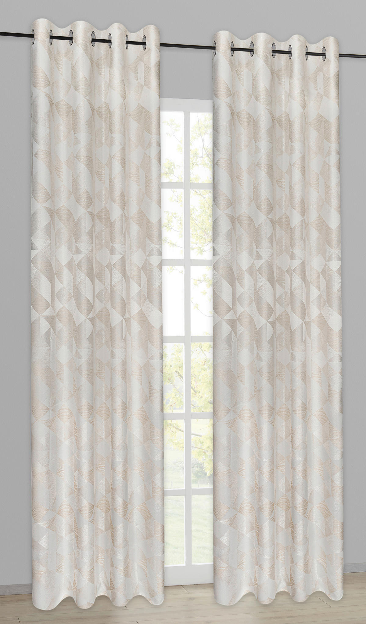 Ösenvorhang Chemnitz natur B/L: ca. 140x245 cm Chemnitz - natur (140,00/245,00cm)