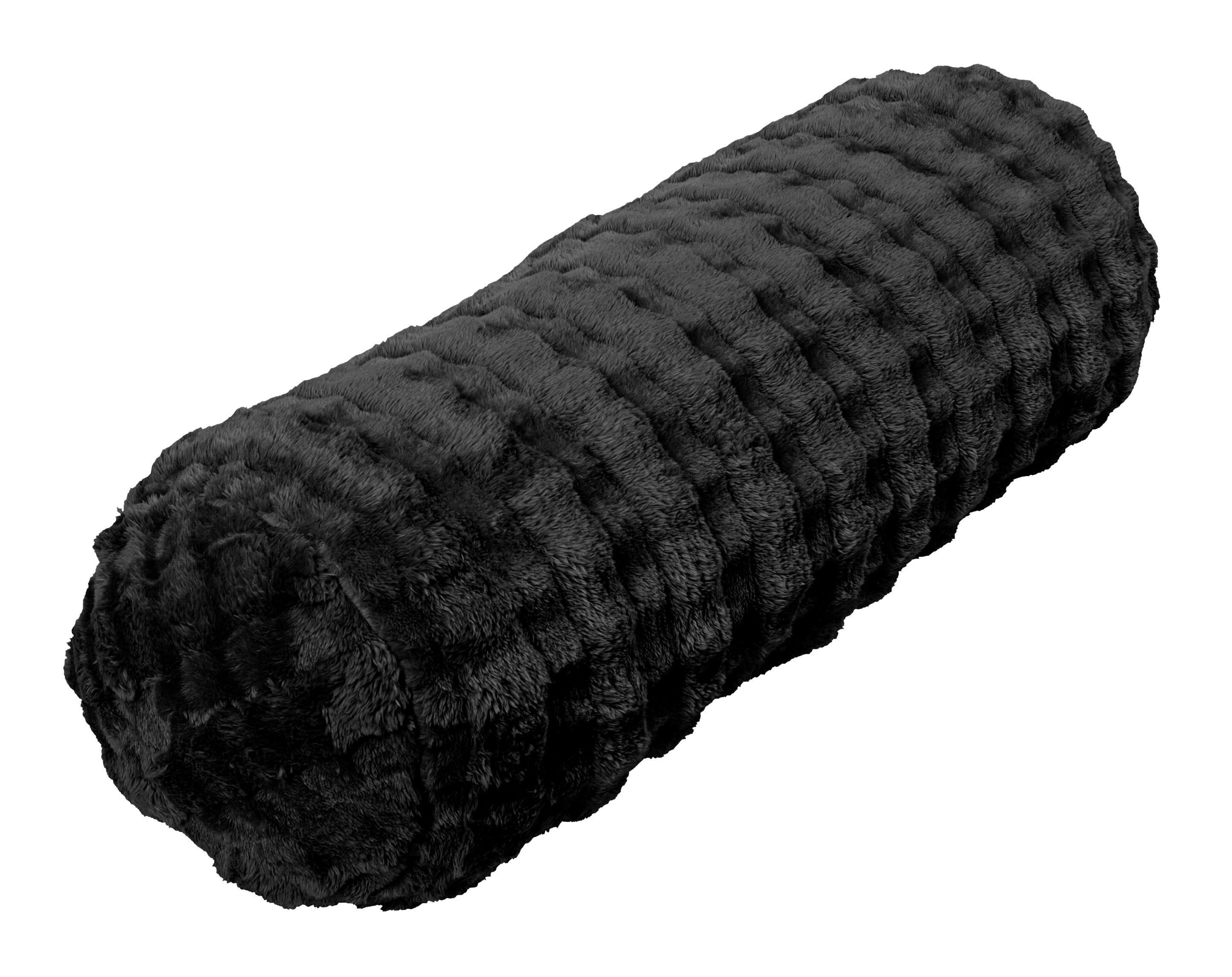 Nackenrolle Nackenrolle_Style 70x22cm schwarz - schwarz (22,00cm)