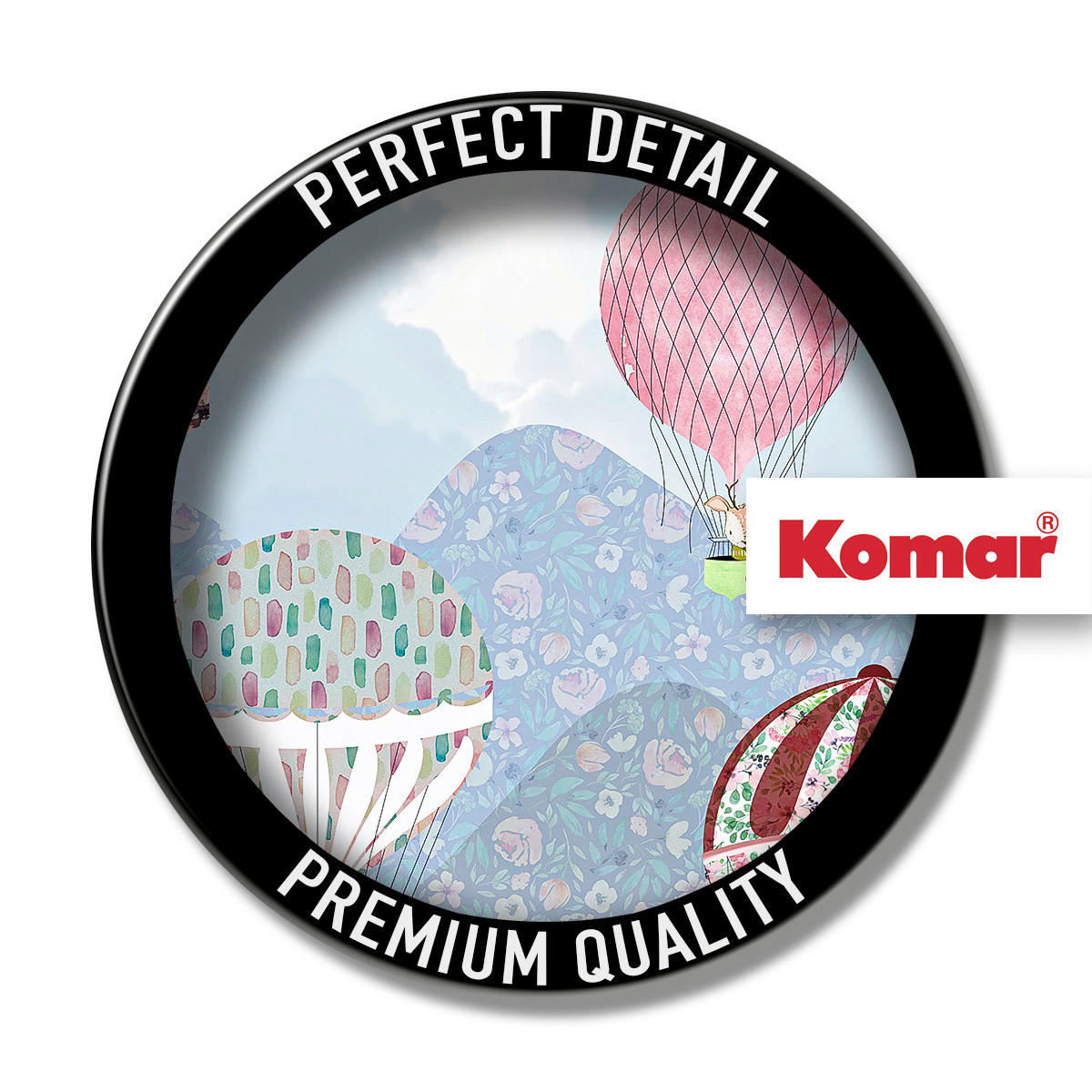 Komar Fototapete Happy Balloon B/L: ca. 200x250 cm Happy Balloon - (200,00/250,00cm) - Komar