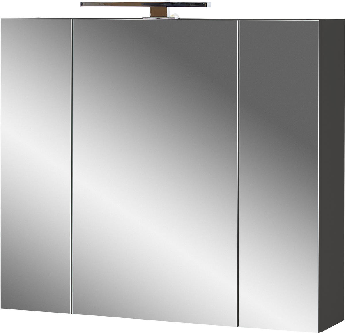 Spiegelschrank 2754-547 Graphit B/H/T: ca. 76x71x23 cm 2754-547 - Graphit (76,00/71,00/23,00cm) - Germania