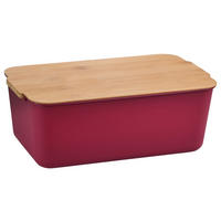 Kesper Haushaltshelfer rot Kunststoff Brotbox - natur/rot - Kesper