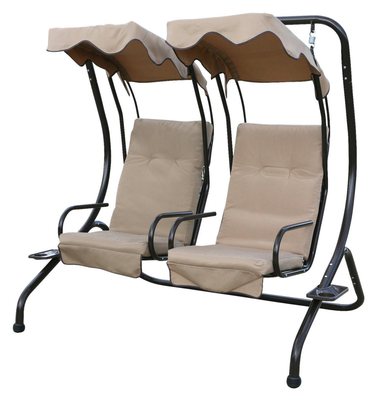 Grasekamp Hollywoodschaukel beige Stahl B/H/L: ca. 132x175x167 cm Hollywoodschaukel - beige (167,00/132,00/175,00cm) - Grasekamp