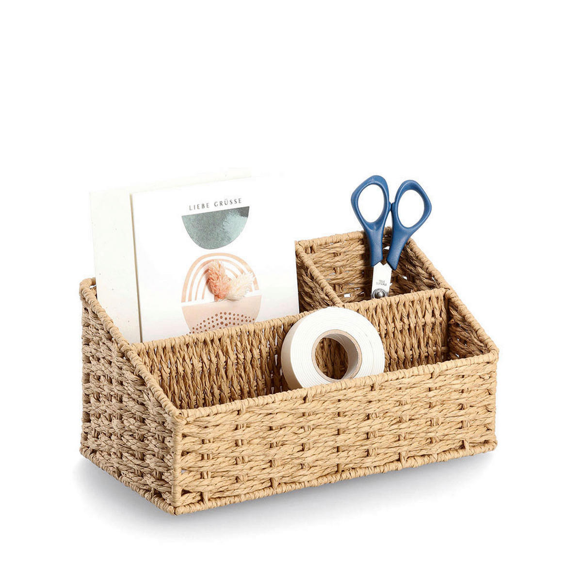 Zeller Organizer natur Papiergeflecht B/H/L: ca. 142x122x255 cm Utensilien-Organizer - natur (255,00/142,00/122,00cm) - Zeller
