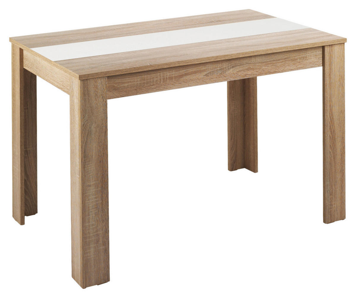 Tisch NORI Eiche Sonoma Nachbildung B/H/T: ca. 120x75x80 cm NORI - Eiche (120,00/75,00/80,00cm) - byLIVING