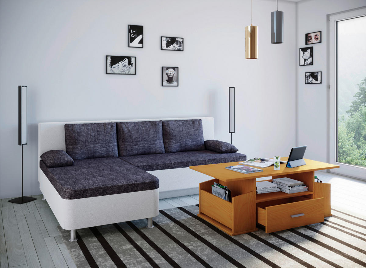 Couchtisch Junata buche Nachbildung B/H/T: ca. 110x44x52 cm Junata - buche (110,00/44,00/52,00cm) - VCM Möbel