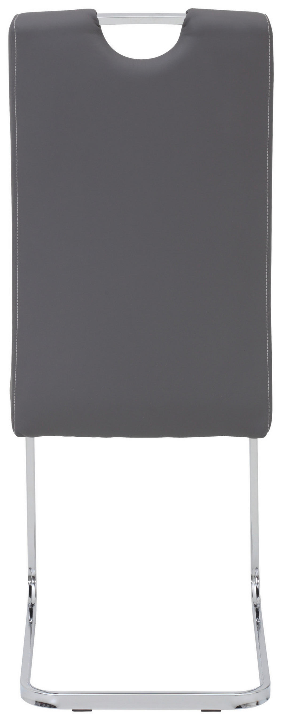 Schwingstuhl Ruby 4er Set grau Kunstleder B/H/T: ca. 44x103x60 cm Ruby 4er Set - grau (44,00/103,00/60,00cm) - Hela