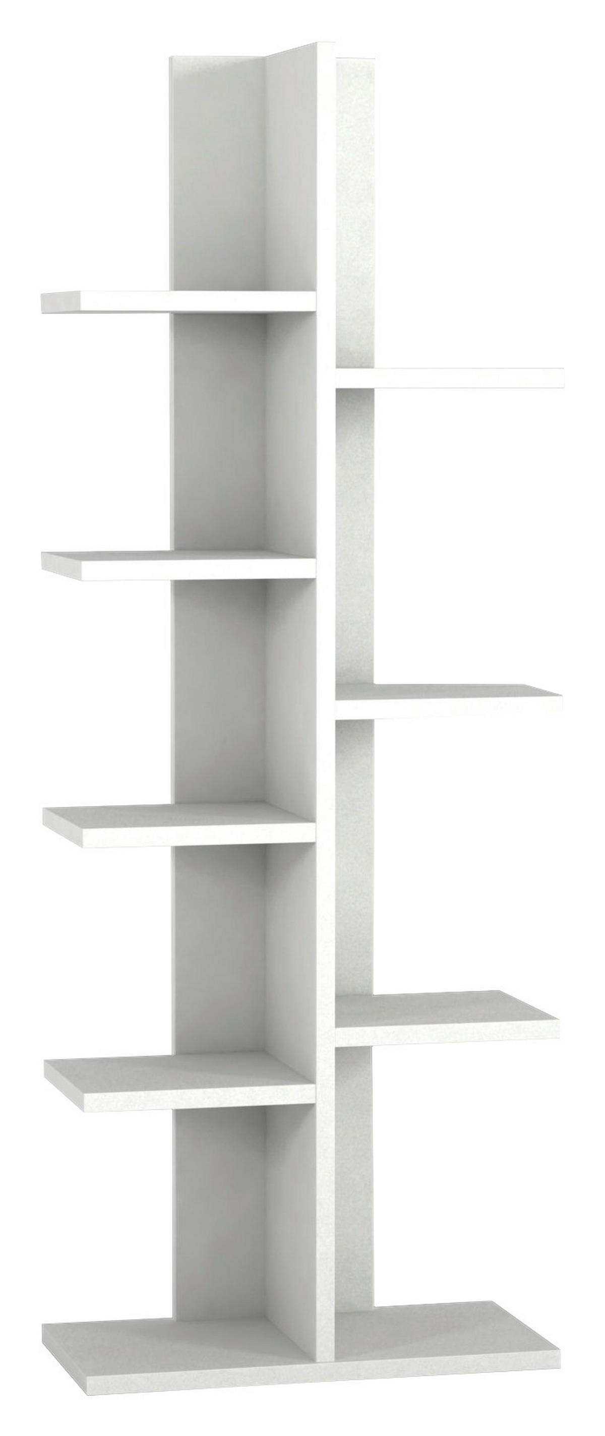 Regal Tree weiß B/H/T: ca. 45x122x22 cm Tree - weiß (45,00/122,00/22,00cm) - moebel17