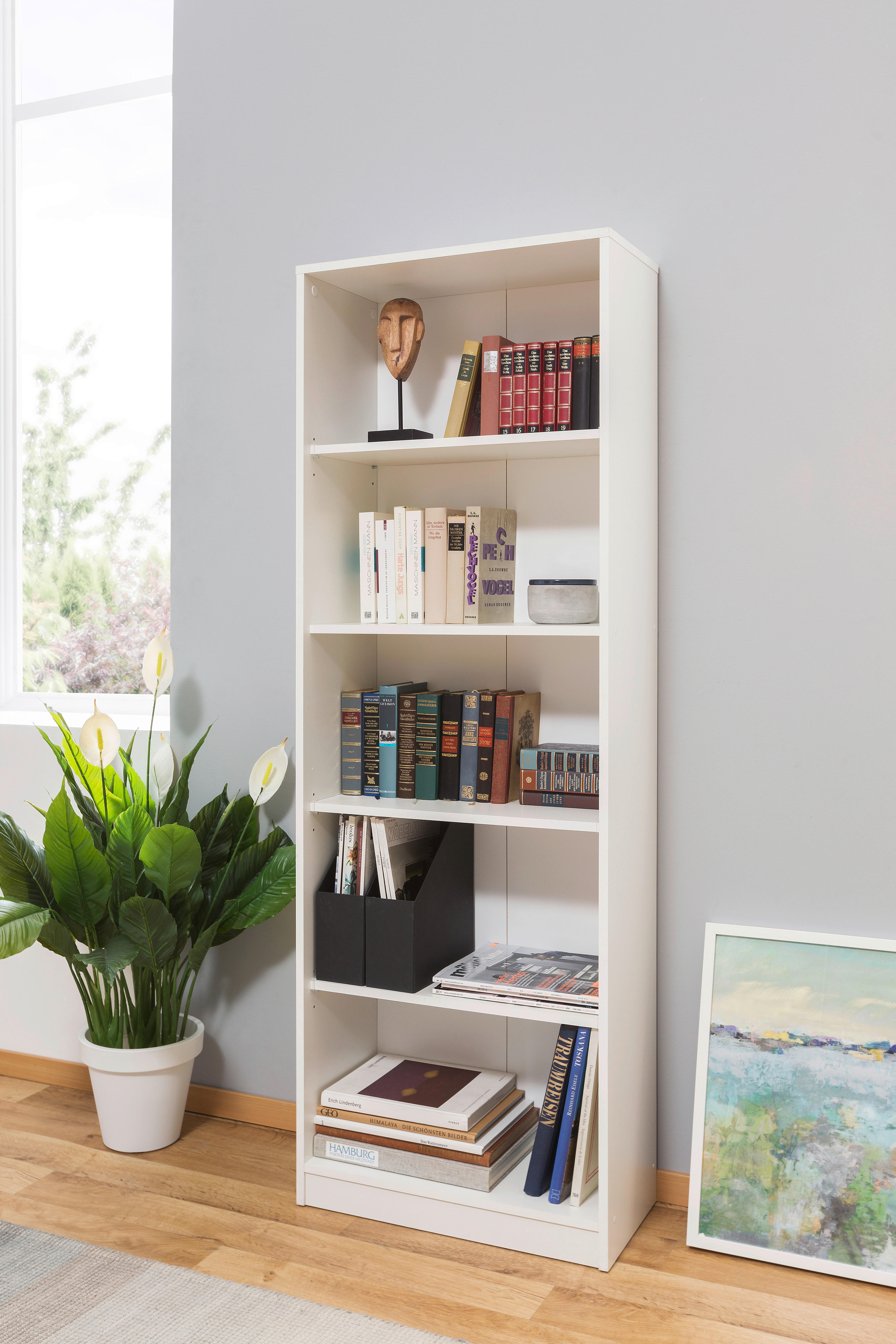 Thumbnail - Regal Peggy 6 weiß B/H/T: ca. 58x168x28 cm