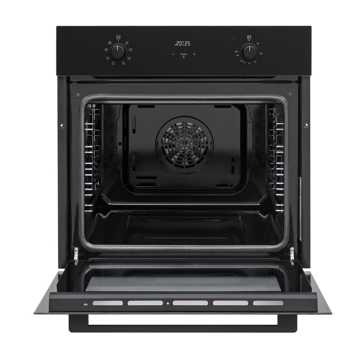 Mican Einbaubackofen BOAHSD65 schwarz Metall B/H/T: ca. 59,5x59,5x57 cm BOAHSD65 - schwarz (59,50/59,50/57,00cm) - Mican