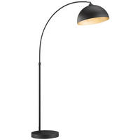 Fischer & Honsel Stehleuchte 40358 schwarz gold Metall H/T: ca. 200x98 cm E27 1 Brennstellen Leitung - gold/schwarz (98,00cm) - Fischer & Honsel