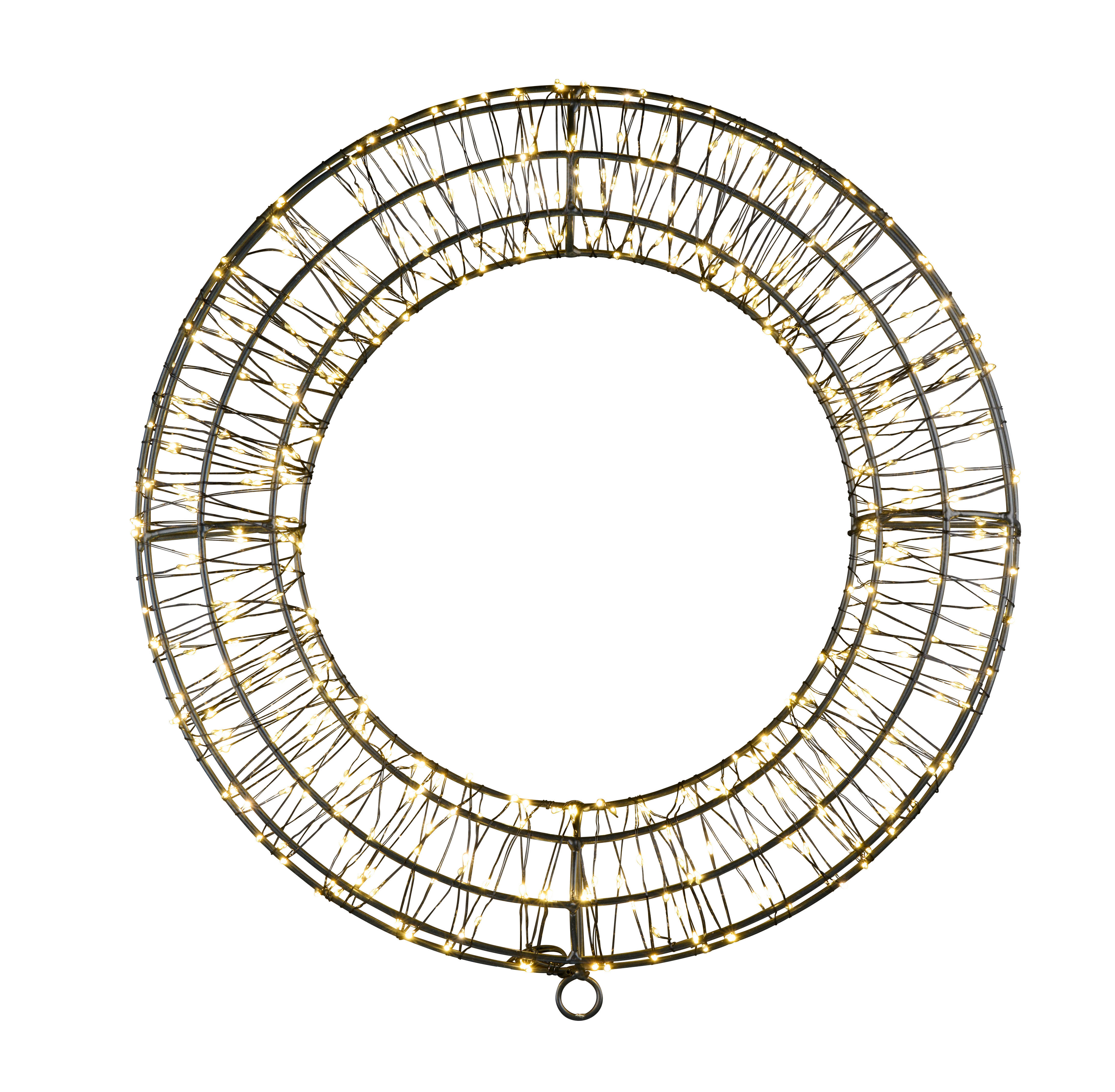 LED-Kranz LED-Kranz - schwarz (39,00/5,00/39,00cm)