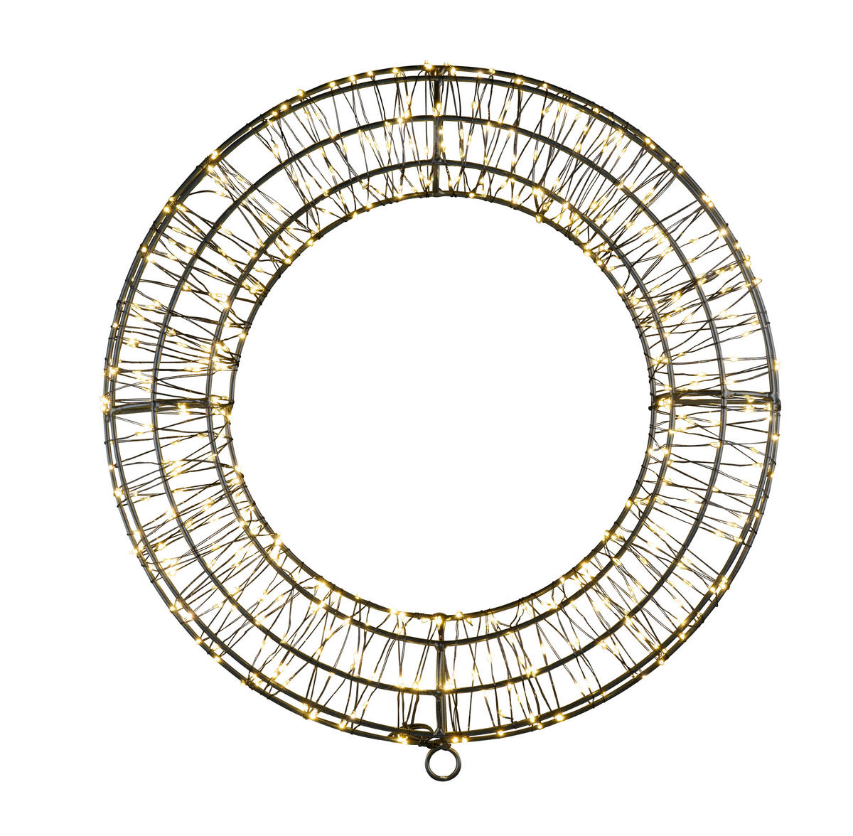 LED-Kranz LED-Kranz - schwarz (39,00/5,00/39,00cm)