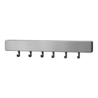 Metaltex Multihalterung Metallika silber Edelstahl B/H/T: ca. 39x5x3 cm Metallika - silber (39,00/5,00/3,00cm) - Metaltex