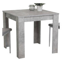 Esstisch Erika Beton Optik B/H/T: ca. 80x76x80 cm Erika - Beton (80,00/76,00/80,00cm)