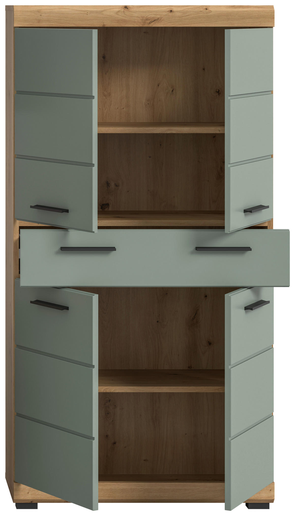 Badezimmer-Set Scout Eiche Artisan Nachbildung salbei Nachbildung B/H/T: ca. 74x141x31 cm Scout - Eiche/salbei (74,00/141,00/31,00cm) - xonox.home