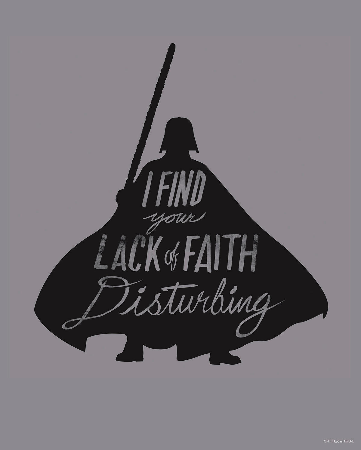Komar Poster Star Wars Silhouette Quotes Vader Star Wars B/L: ca. 40x50 cm Star Wars Silhouette Quotes Vader - (40,00/50,00cm) - Komar
