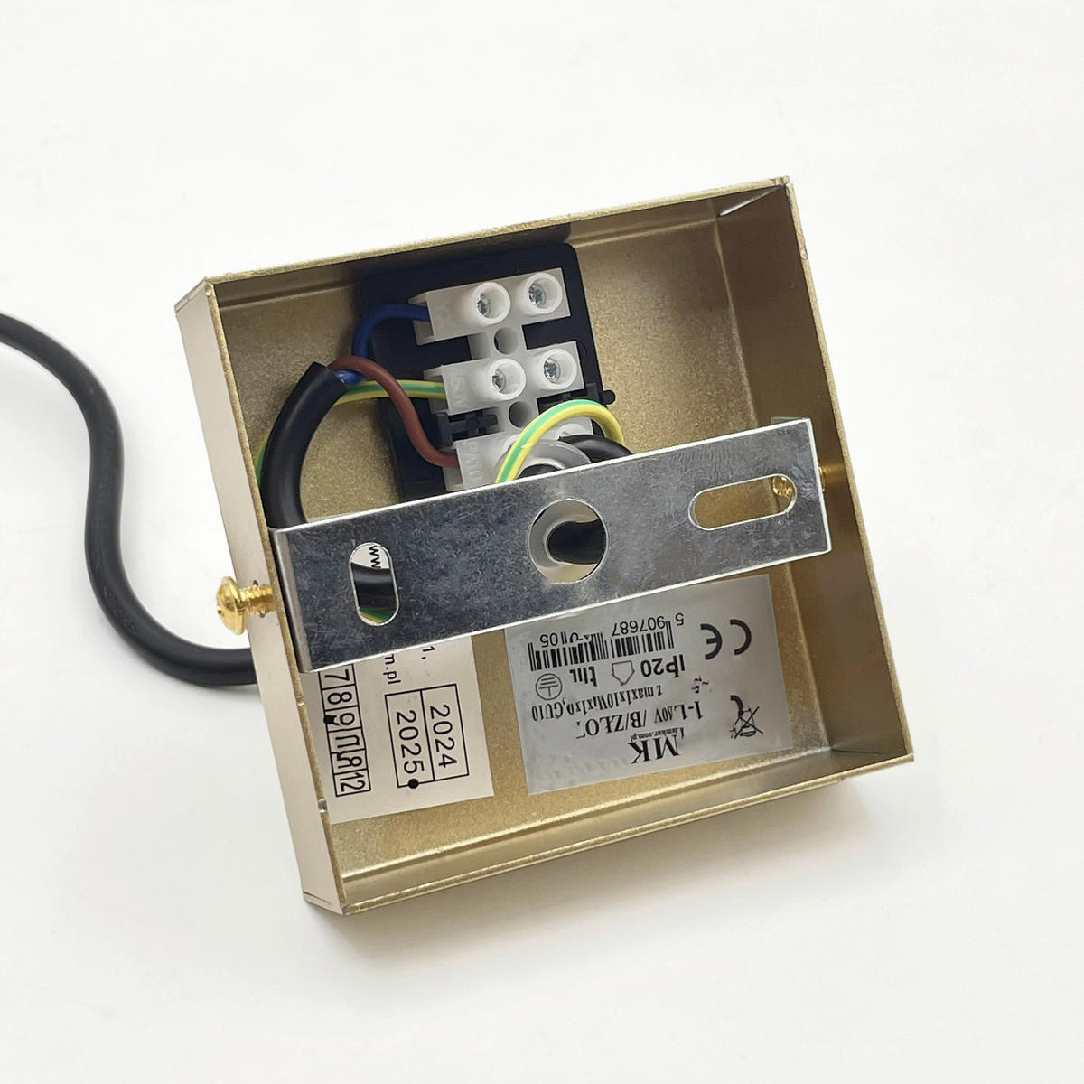 Lamkur Strahler gold Stahl B/H/L: ca. 6,5x118x6,5 cm 1 Brennstellen Prisma - gold (6,50/6,50/118,00cm) - Lamkur