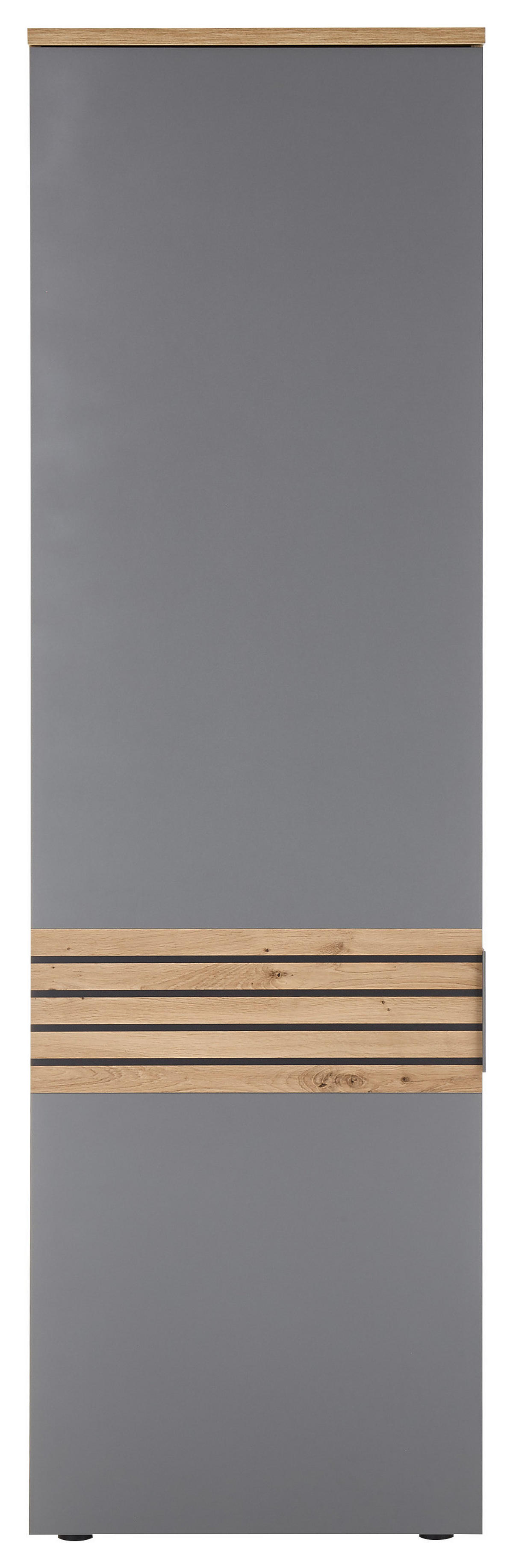 Garderobenschrank Milan Eiche Sonoma Nachbildung grau B/H/T: ca. 60x200x38 cm Milan - Eiche/grau (60,00/200,00/38,00cm)