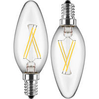 Blulaxa Leuchtmittel 49060 2er Pack E14 LED-Kerzenlampe_2erPack_E14 - klar (3,50cm) - Blulaxa