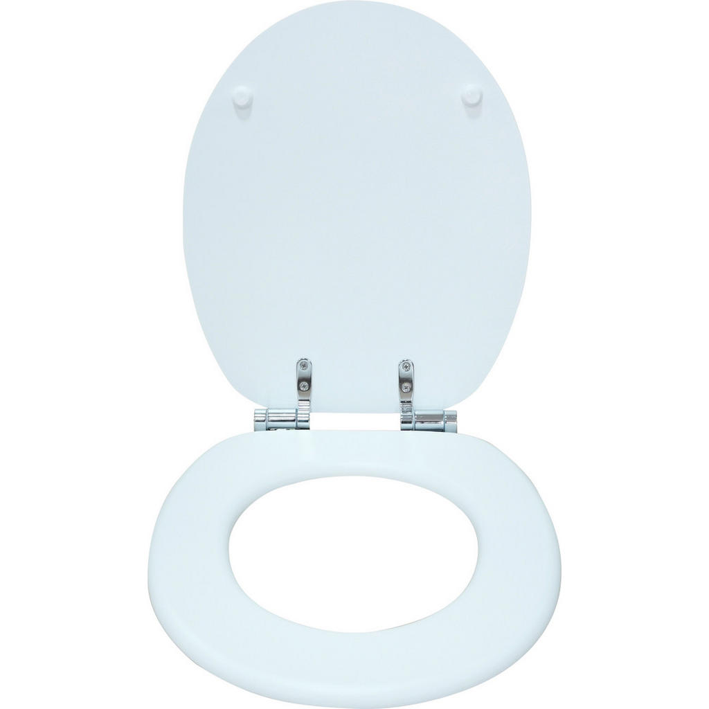 Thumbnail - WC-Sitz beige braun MDF B/H/T: ca. 45,8x5,7x37,6 cm