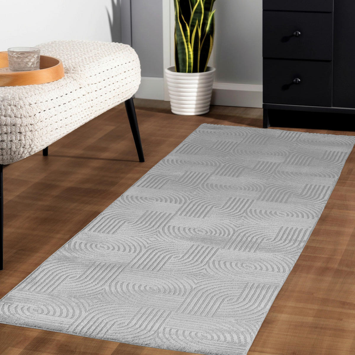 Ayyildiz Teppich SAHARA silber B/L: ca. 160x230 cm SAHARA - silber (160,00/230,00cm) - Ayyildiz