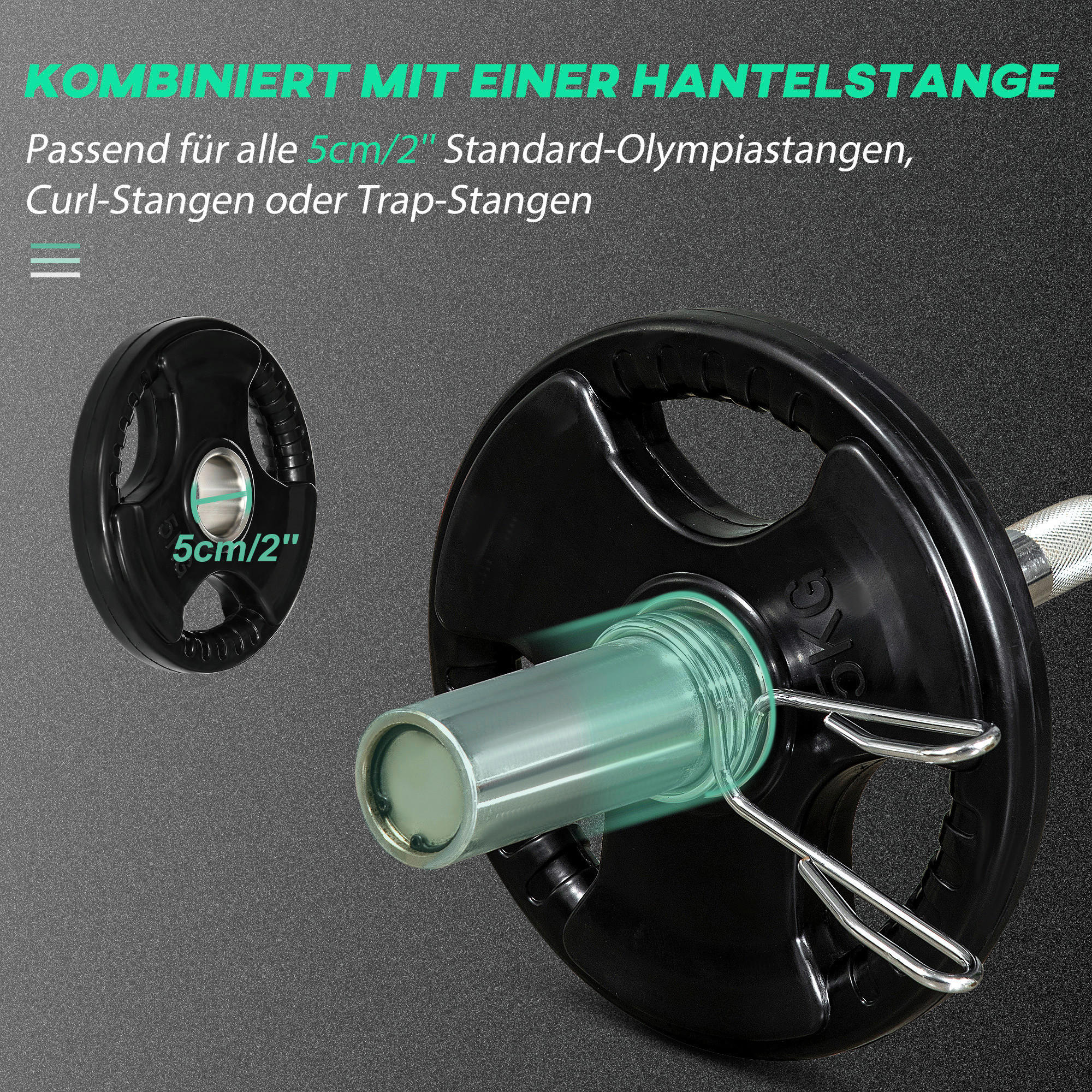 SPORTNOW Hantelscheibe schwarz Edelstahl B/H/L: ca. 24x24x3,5 cm Hantelscheibe - schwarz (3,50/24,00/24,00cm) - SPORTNOW