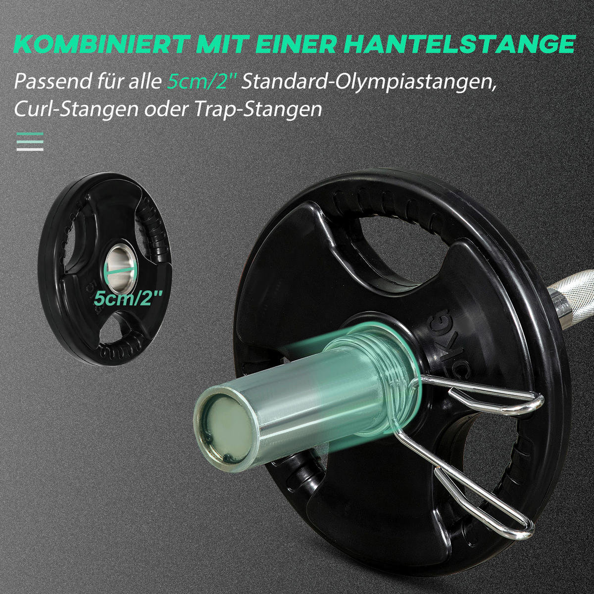 SPORTNOW Hantelscheibe schwarz Edelstahl B/H/L: ca. 24x24x3,5 cm Hantelscheibe - schwarz (3,50/24,00/24,00cm) - SPORTNOW
