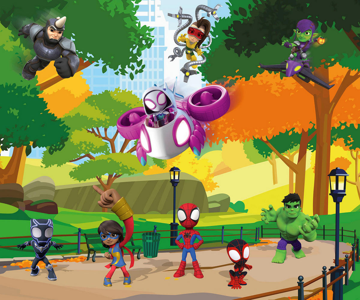 Komar Fototapete Spidey Scavenger Hunt B/L: ca. 300x250 cm Spidey Scavenger Hunt - (300,00/250,00cm) - Komar
