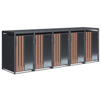 Westmann Mülltonnenbox Status anthrazit B/H/L: ca. 330x116x80 cm Status - anthrazit (80,00/330,00/116,00cm) - Westmann