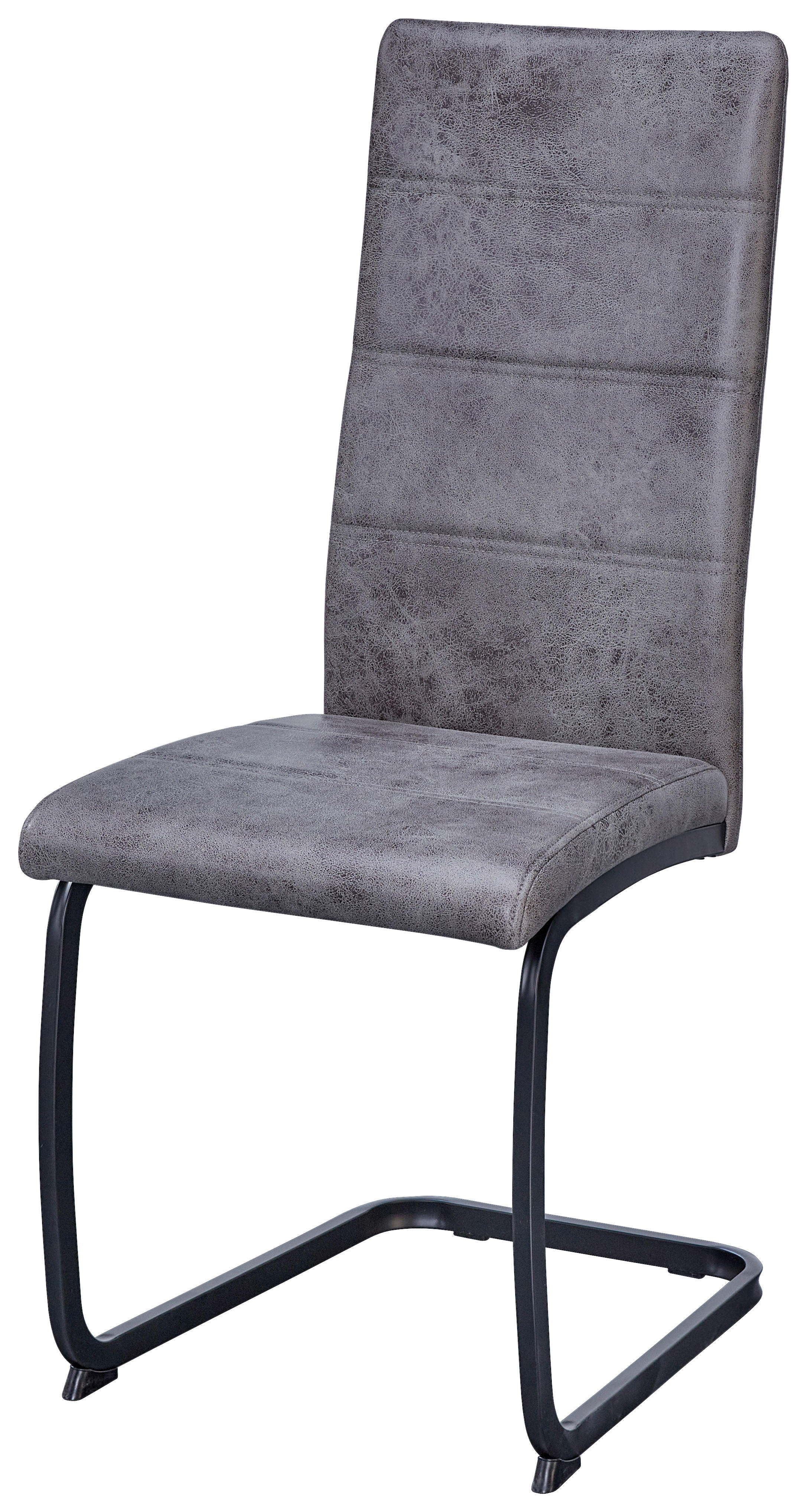 Schwingstuhl Peggy grau Microfaser B/H/T: ca. 43x103x58 cm Peggy - schwarz/grau (43,00/103,00/58,00cm)